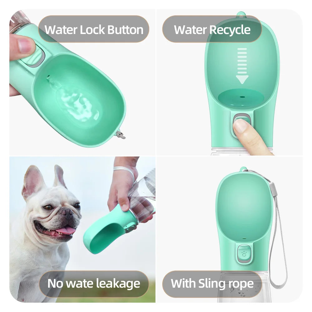 Portable Paws & Sip™ Water Bottle